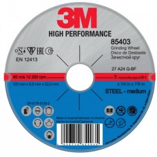 85403 Диск зачисний, 3M ™ High Performance T27, 125x6,5x22,2 mm