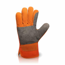 Рукавички утеплені комбіновані спілкові посилені  штучне хутро TRIDENT WINTER 2018 Артикул: 2018