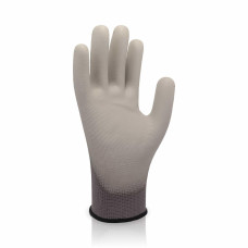 Рукавички нейлонові покриті поліуретаном посилені TRIDENT PU608B LUX Артикул: PU608 LUX