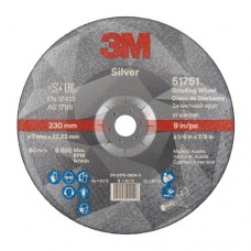  51751 Диск зачисний, 3M™ Silver,T27, 230 мм х 7 мм х 22 мм