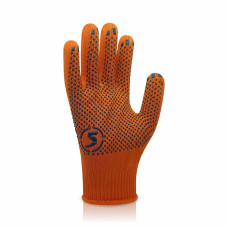 Рукавички TRIDENT ORANGE 9512 трикотажні з ПВХ крапкою , артикул 9512